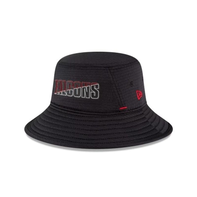 Sapca New Era Atlanta Falcons NFL Official Summer Sideline Stretch Bucket Hat - Negrii